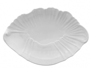 Ginori Vecchio Ginori White Oval Fluted Tray - 11.2"